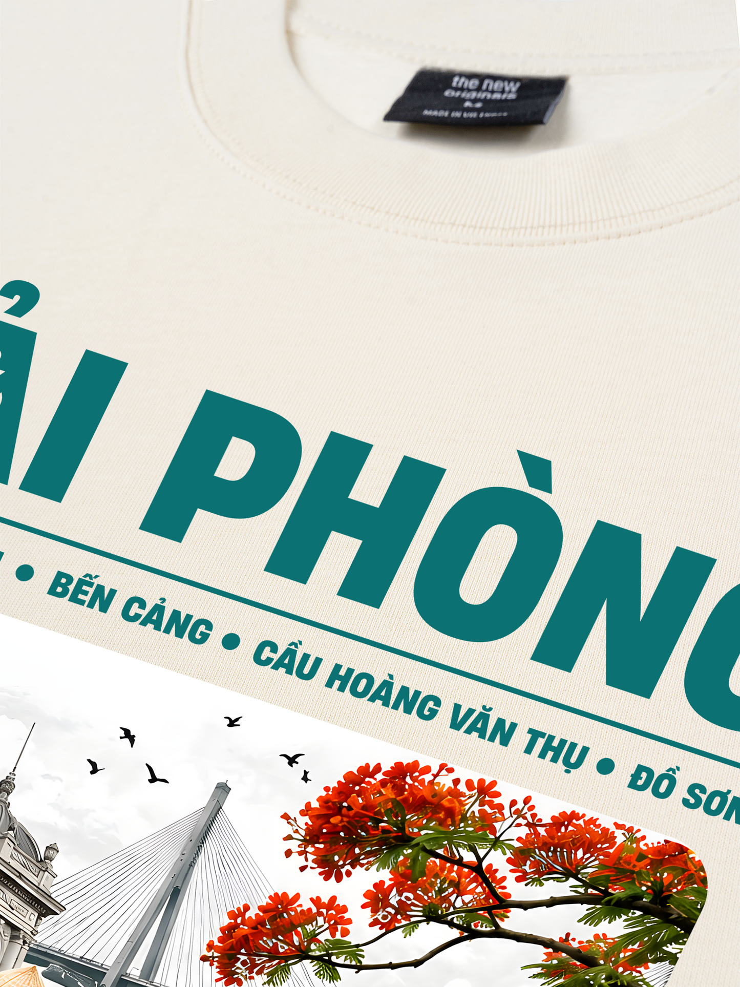 Áo Thun Relaxed Fit Thành Phố Cảng