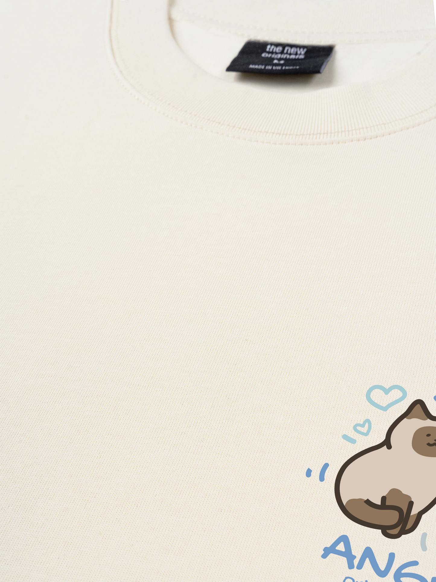 Áo Thun Relaxed Fit Angry Luv Cat Couple