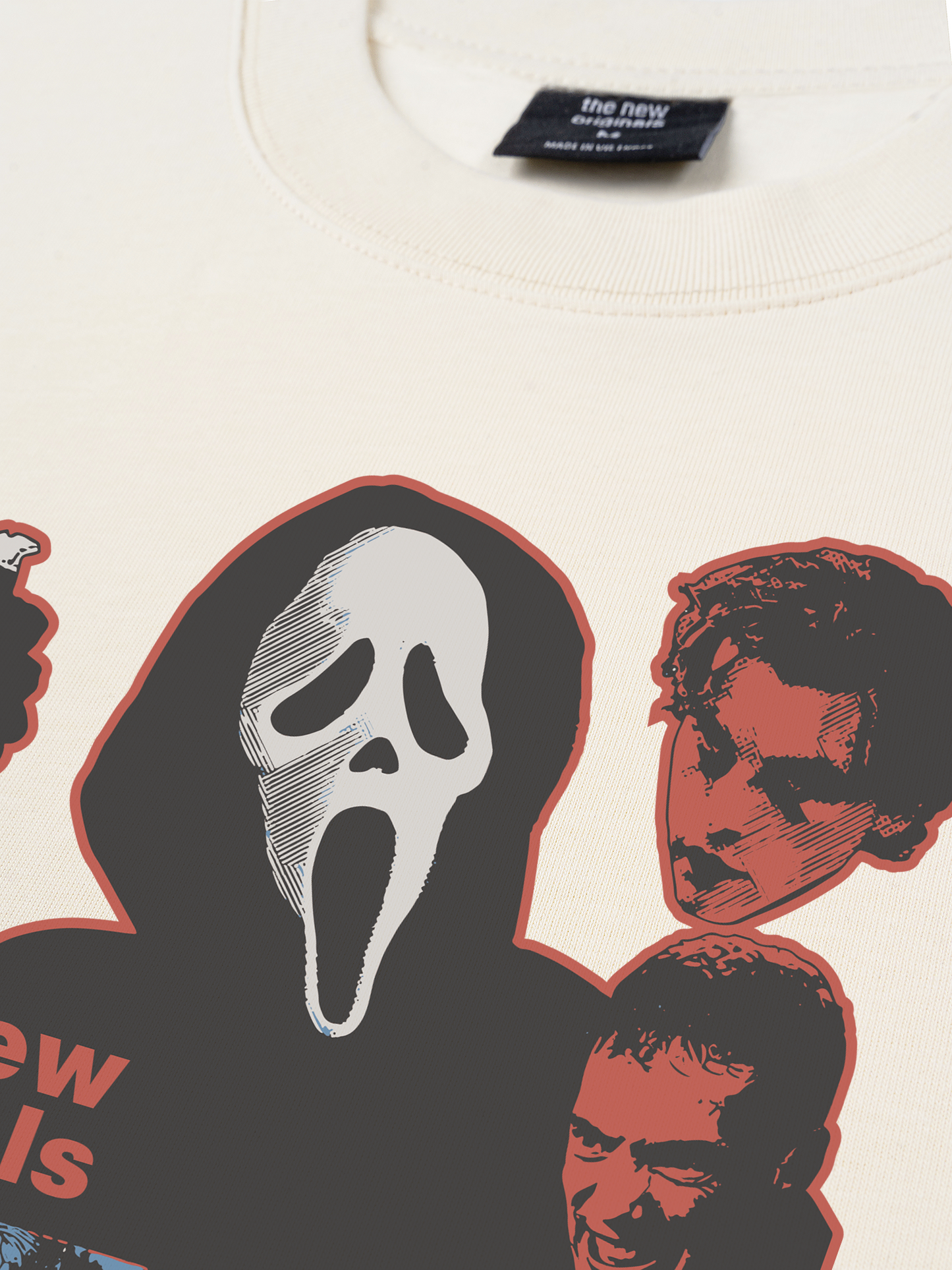 Áo Thun Relaxed Fit Movie The Scream Mask