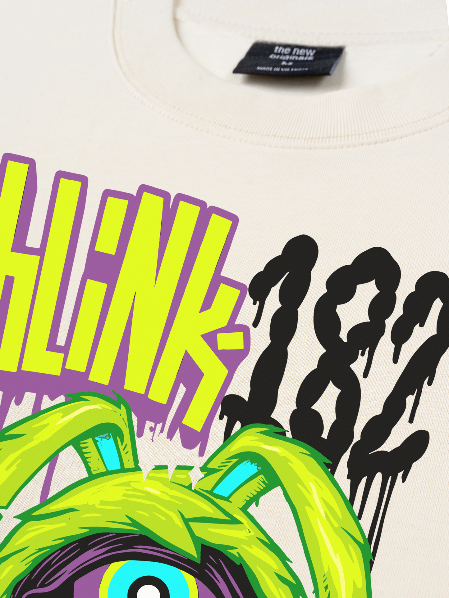 Áo Thun Relaxed Fit Blink 182 Cartoon
