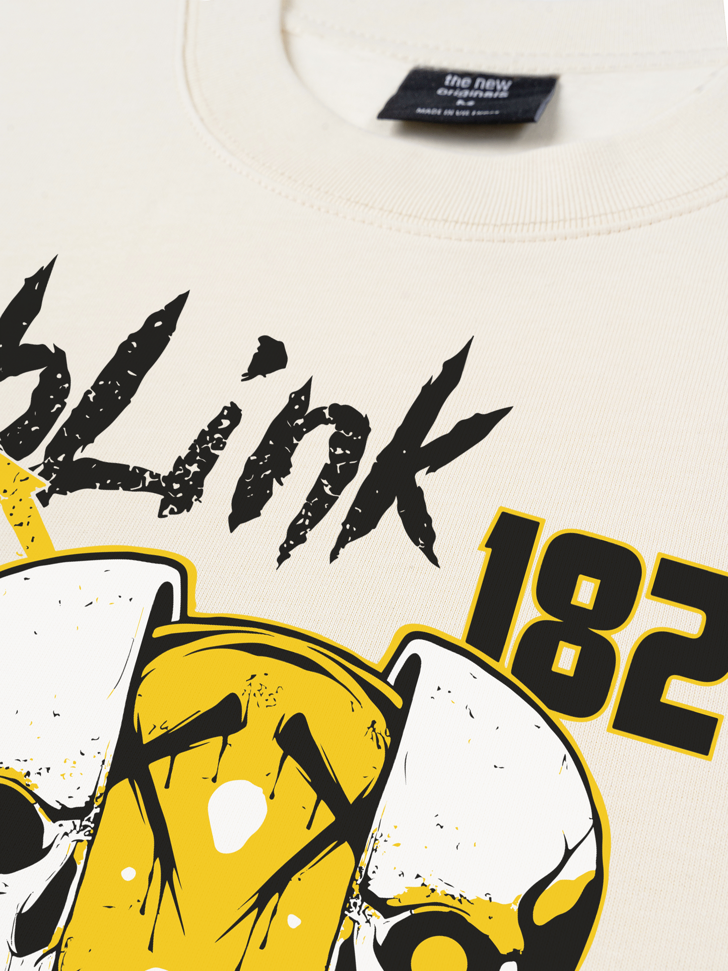 Áo Thun Relaxed Fit Blink 182 Skull Scary