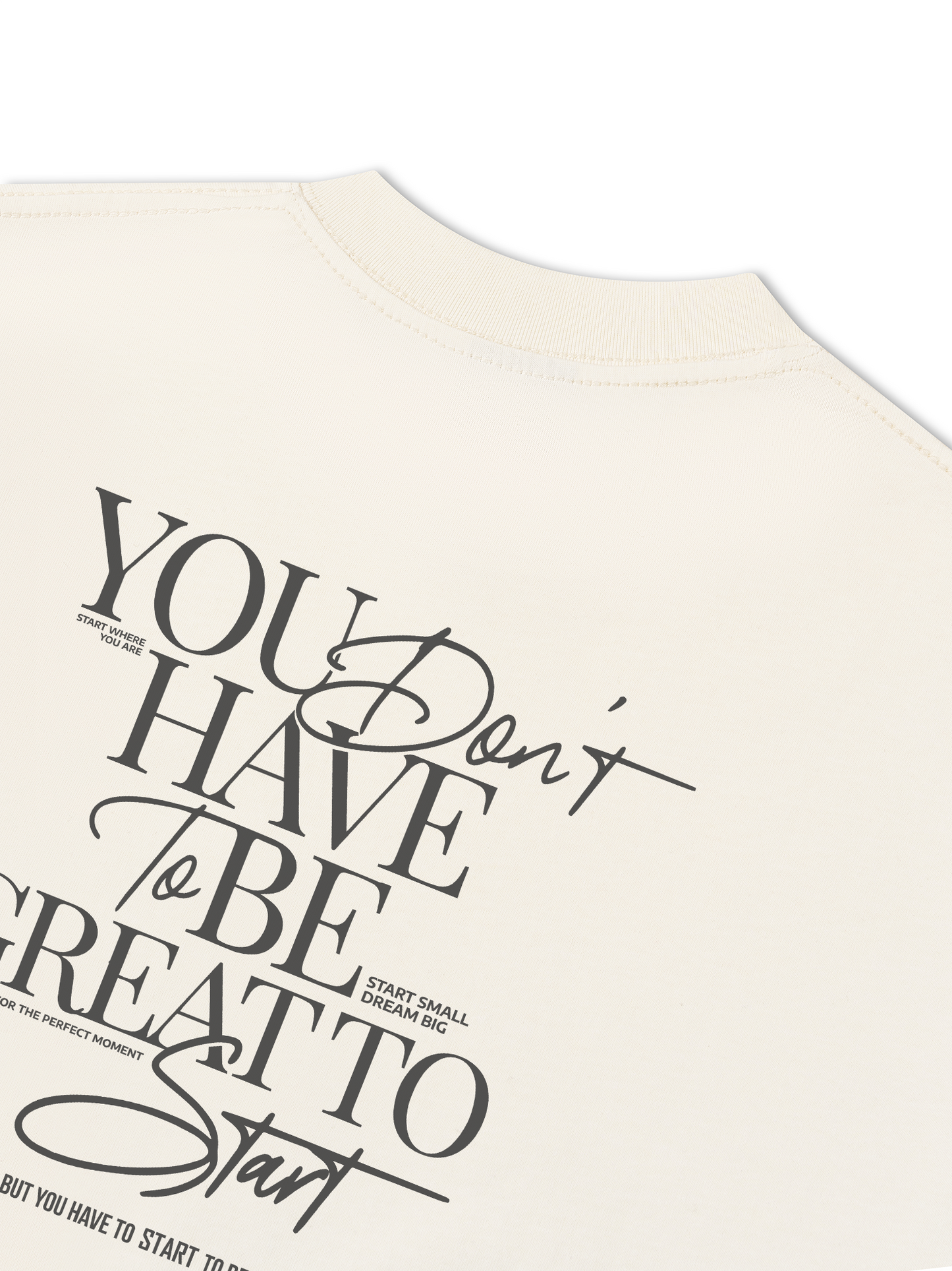 Áo Thun Relaxed Fit Be Bold Start Small Dream Big
