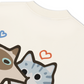 Áo Thun Relaxed Fit Yummy Luv Cat Couple