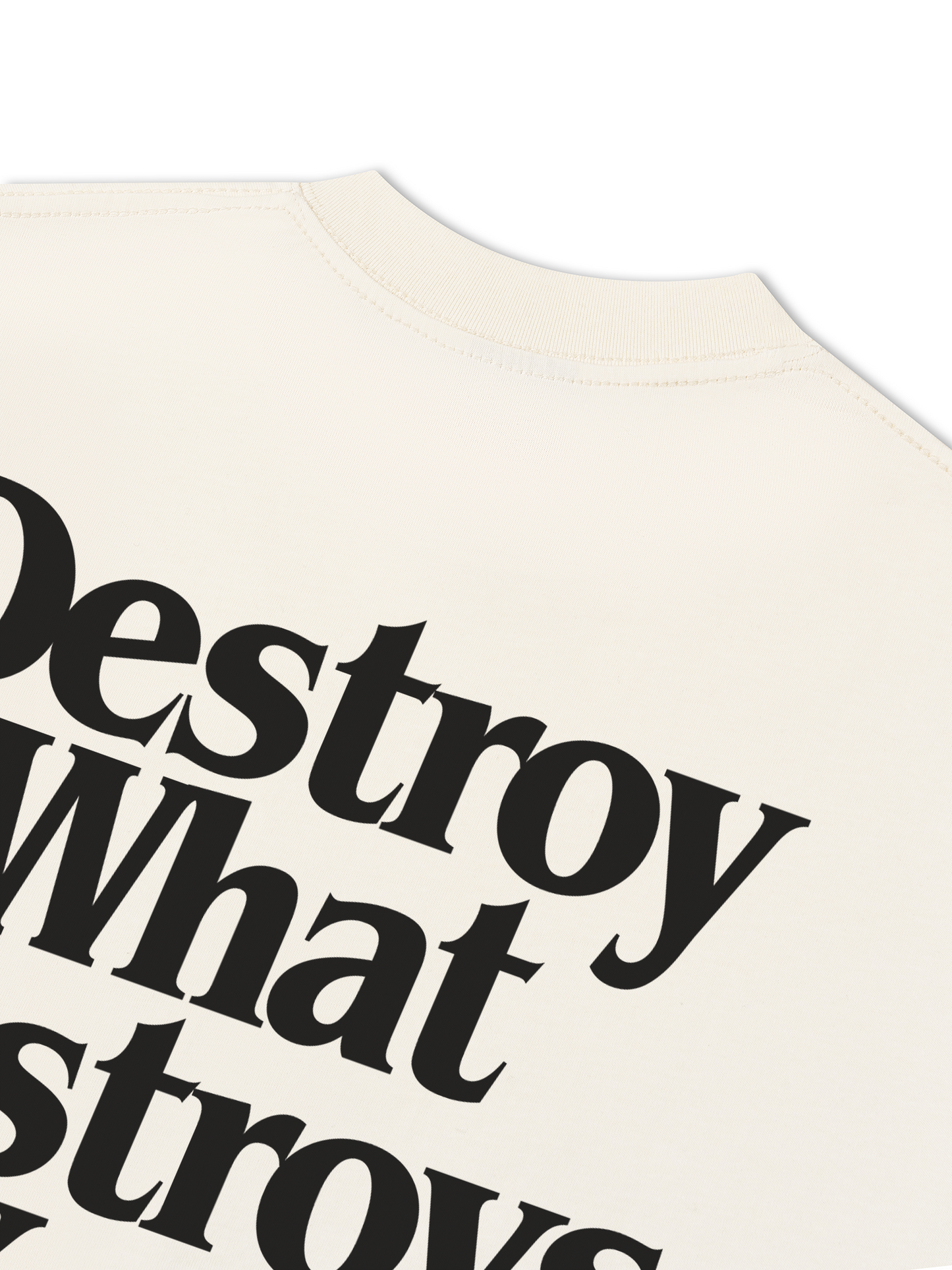 Áo Thun Relaxed Fit Life Vibe Destroy What Destroy You