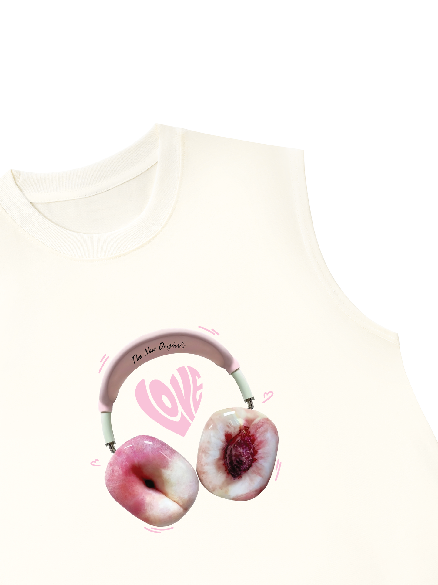 Áo Ba Lỗ Relaxed Fit Summer Vibes Peach Love