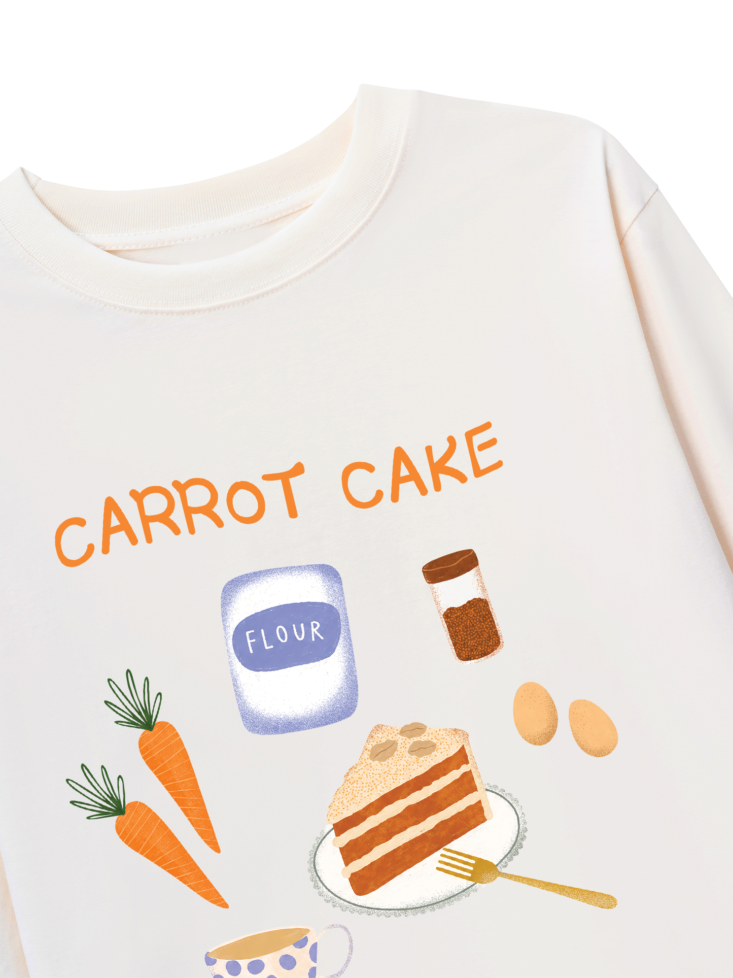 Áo Thun Dài Tay Carrot Cake