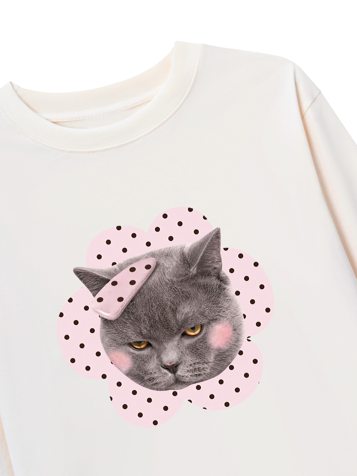 Áo Thun Dài Tay Pinky Cat