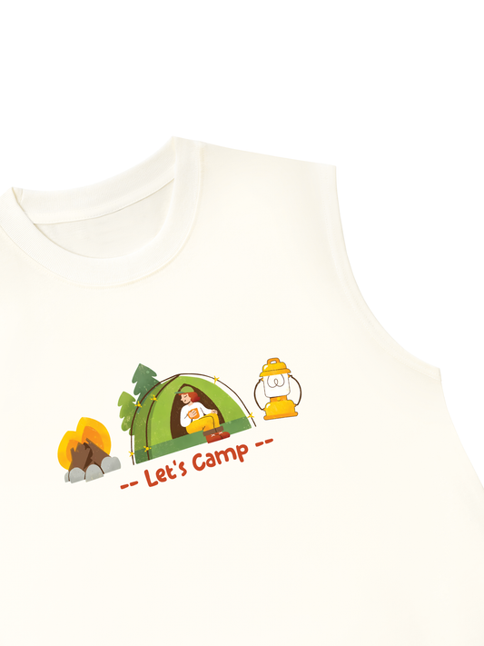 Áo Ba Lỗ Relaxed Fit Let_s Camp
