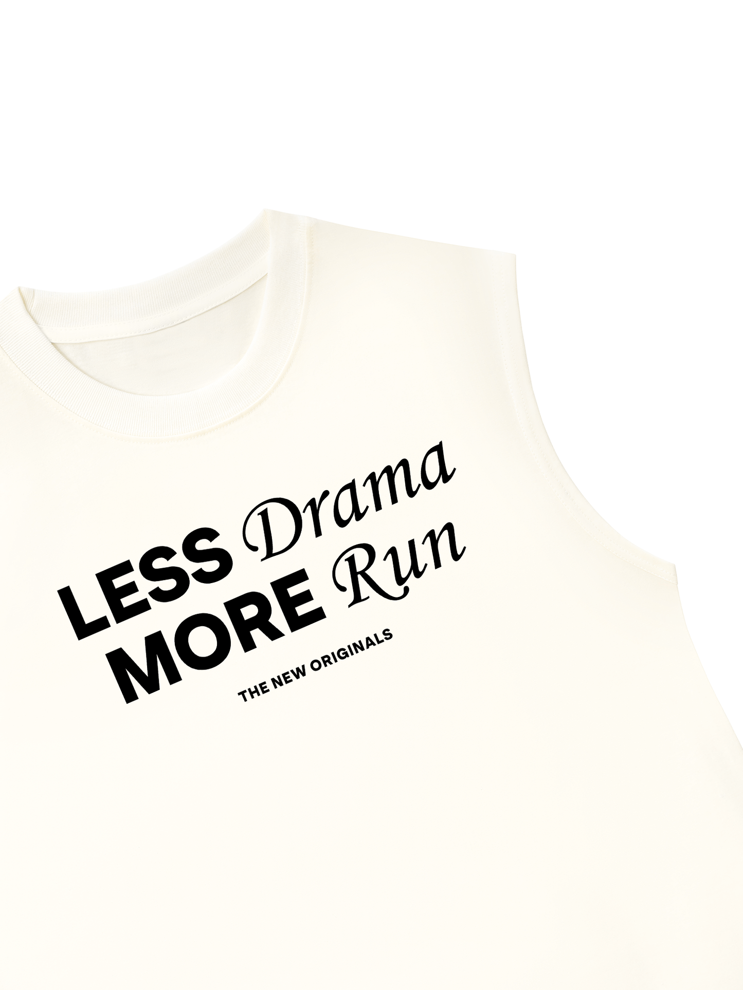 Áo Ba Lỗ Relaxed Fit Less Drama More Run