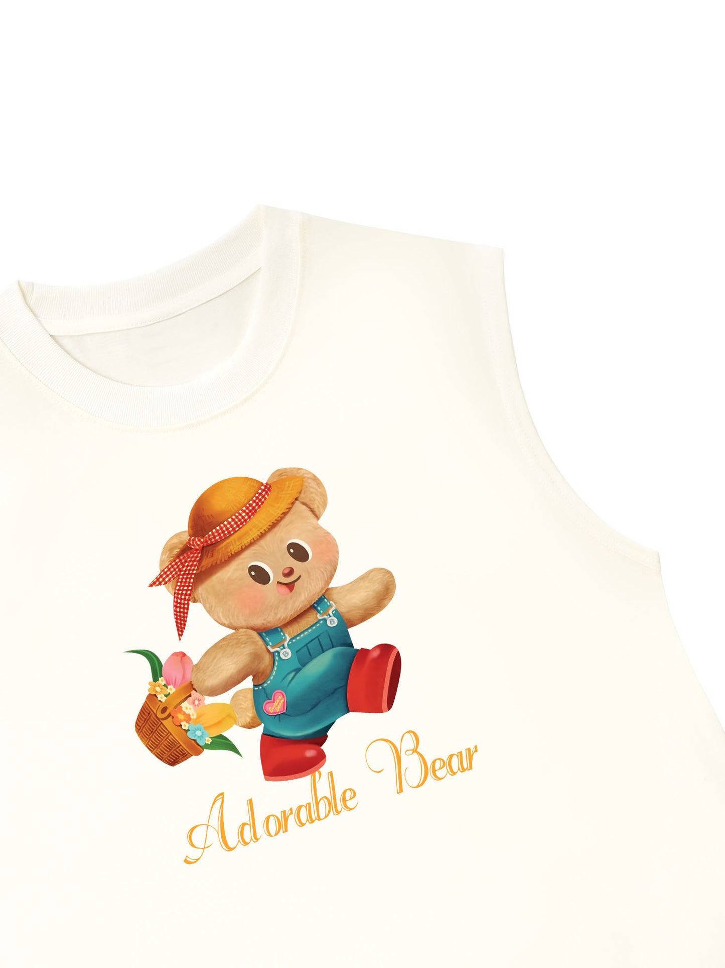 Áo Ba Lỗ Relaxed Fit Adorable Bear