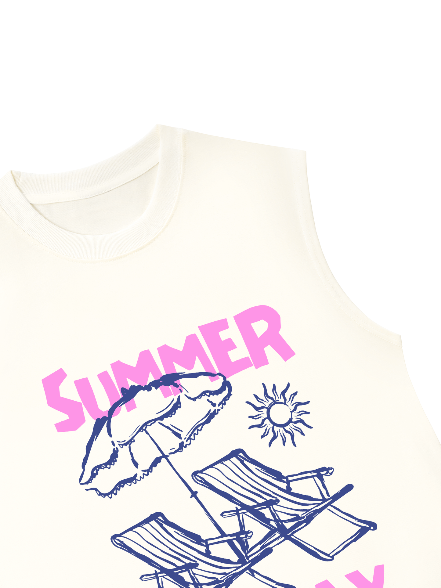 Áo Ba Lỗ Relaxed Fit Summer Holiday The Girl