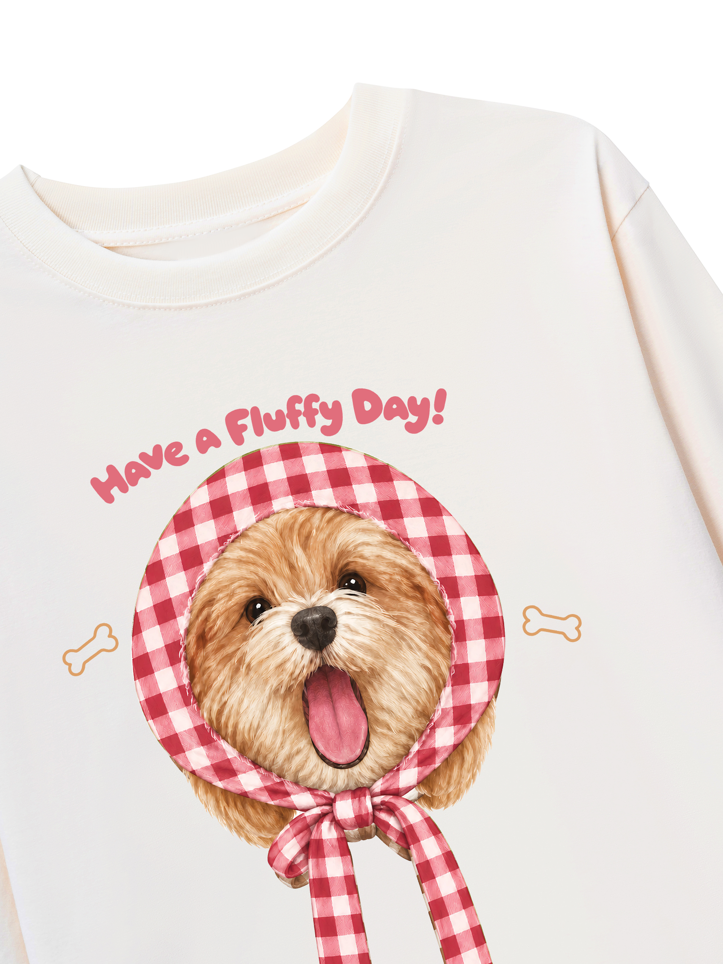Áo Thun Dài Tay Red Have A Fluffy Day!