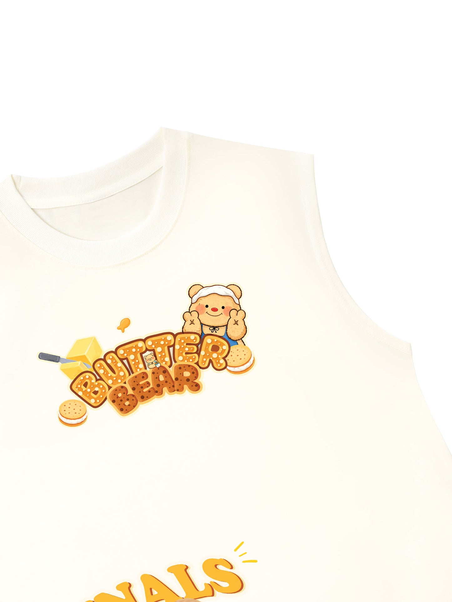 Áo Ba Lỗ Relaxed Fit Teddy Land Butter Bear