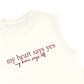 Áo Ba Lỗ Relaxed Fit My Heart Say Yes