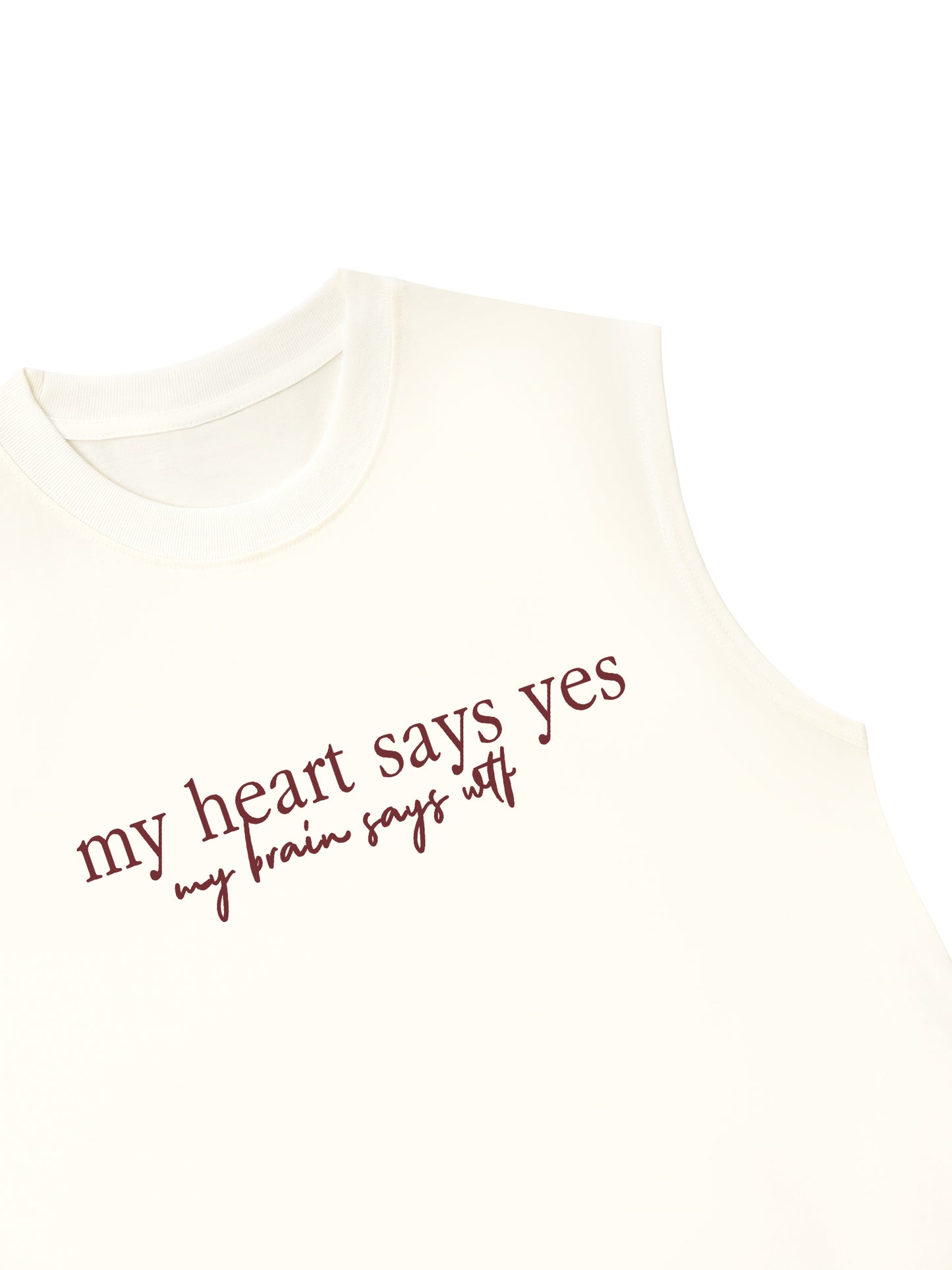 Áo Ba Lỗ Relaxed Fit My Heart Say Yes