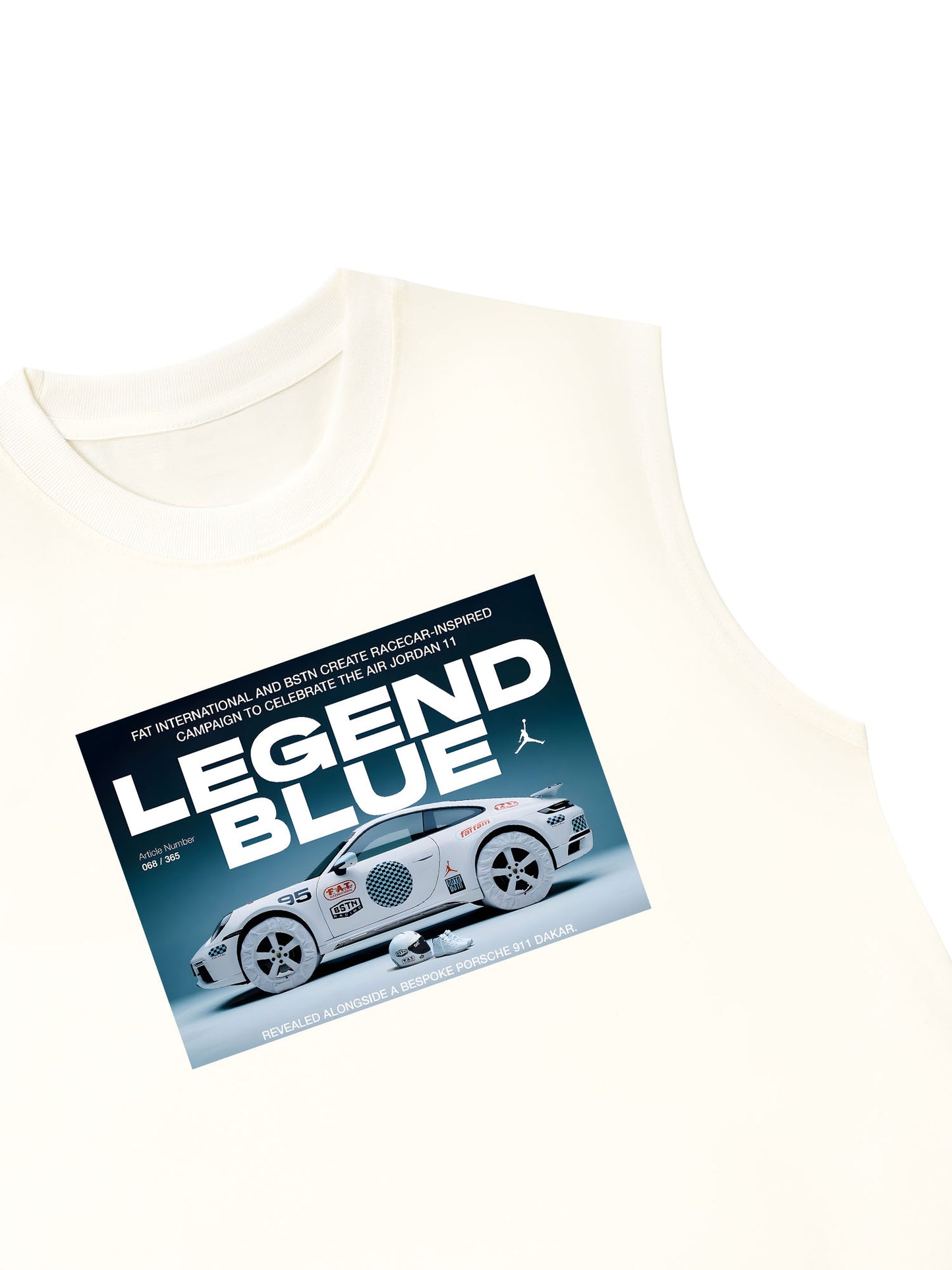 Áo Ba Lỗ Relaxed Fit CAR Porsche 911 Blue Legend