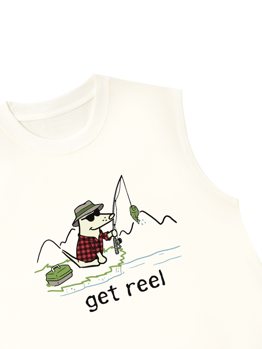 Áo Ba Lỗ Relaxed Fit Go Outside Get Reel