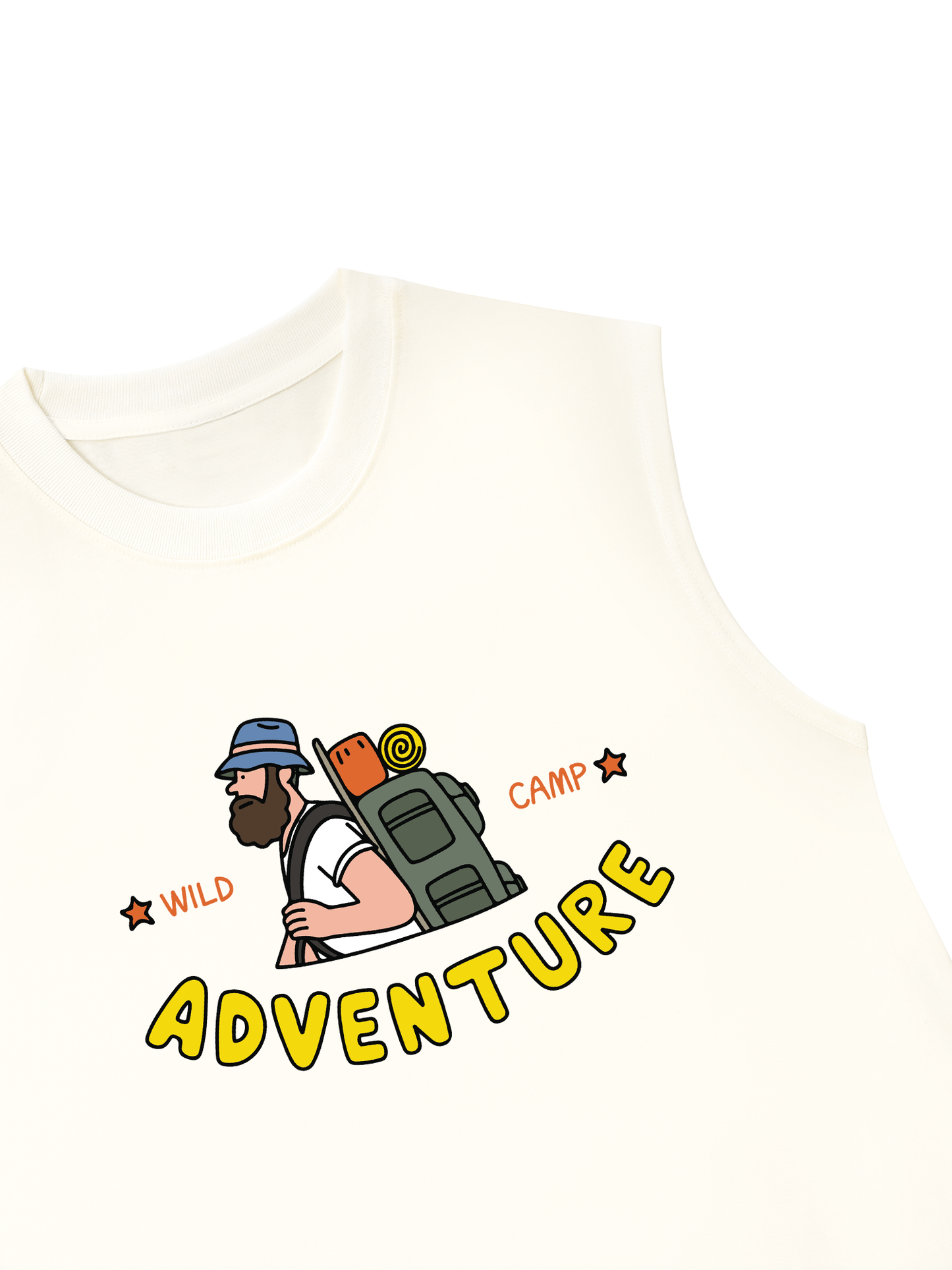 Áo Ba Lỗ Relaxed Fit Adventure Wild Camp