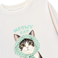 Áo Thun Dài Tay Meowy Cat Blue Tiffany Dots