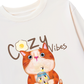 Áo Thun Dài Tay Cozzy Vibes Cat Egg