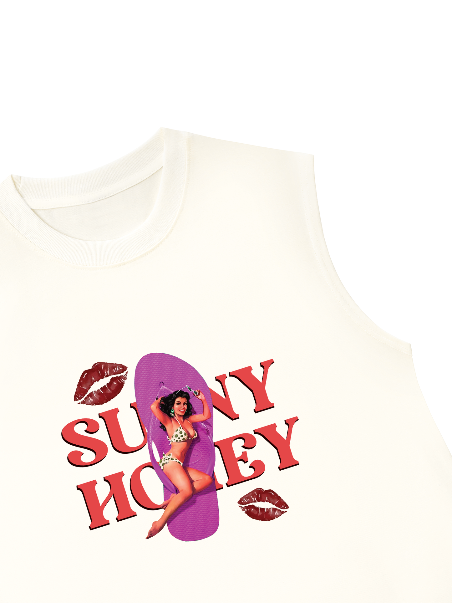 Áo Ba Lỗ Relaxed Fit Summer Vibes Sunny Honey