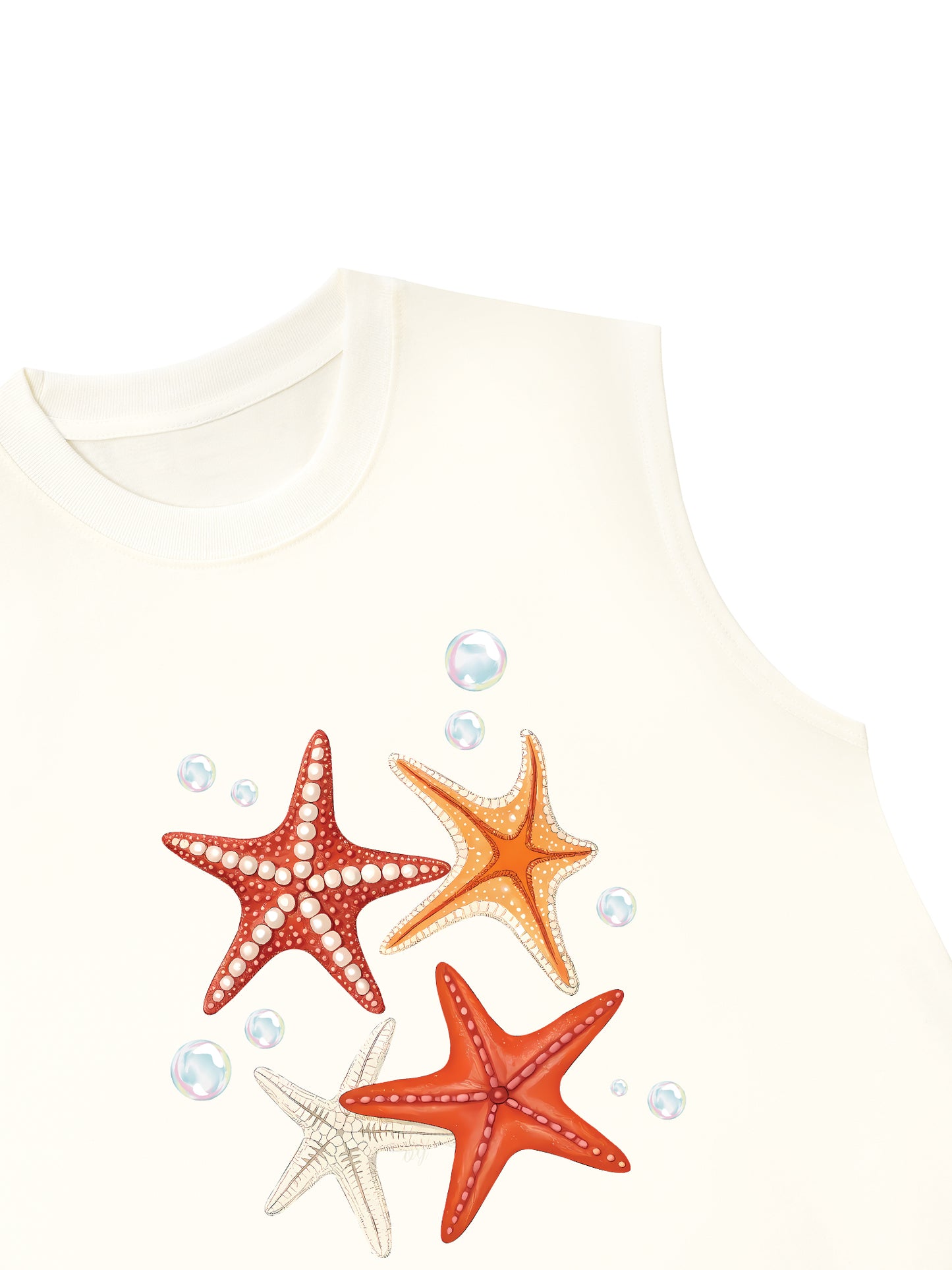 Áo Ba Lỗ Relaxed Fit Ocean Orange StarFish