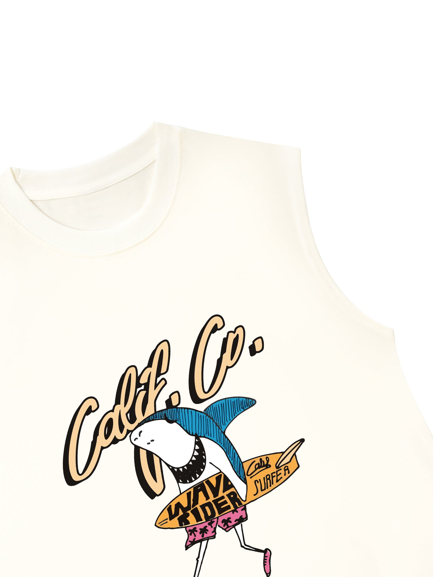 Áo Ba Lỗ Relaxed Fit Ocean Shark Surf