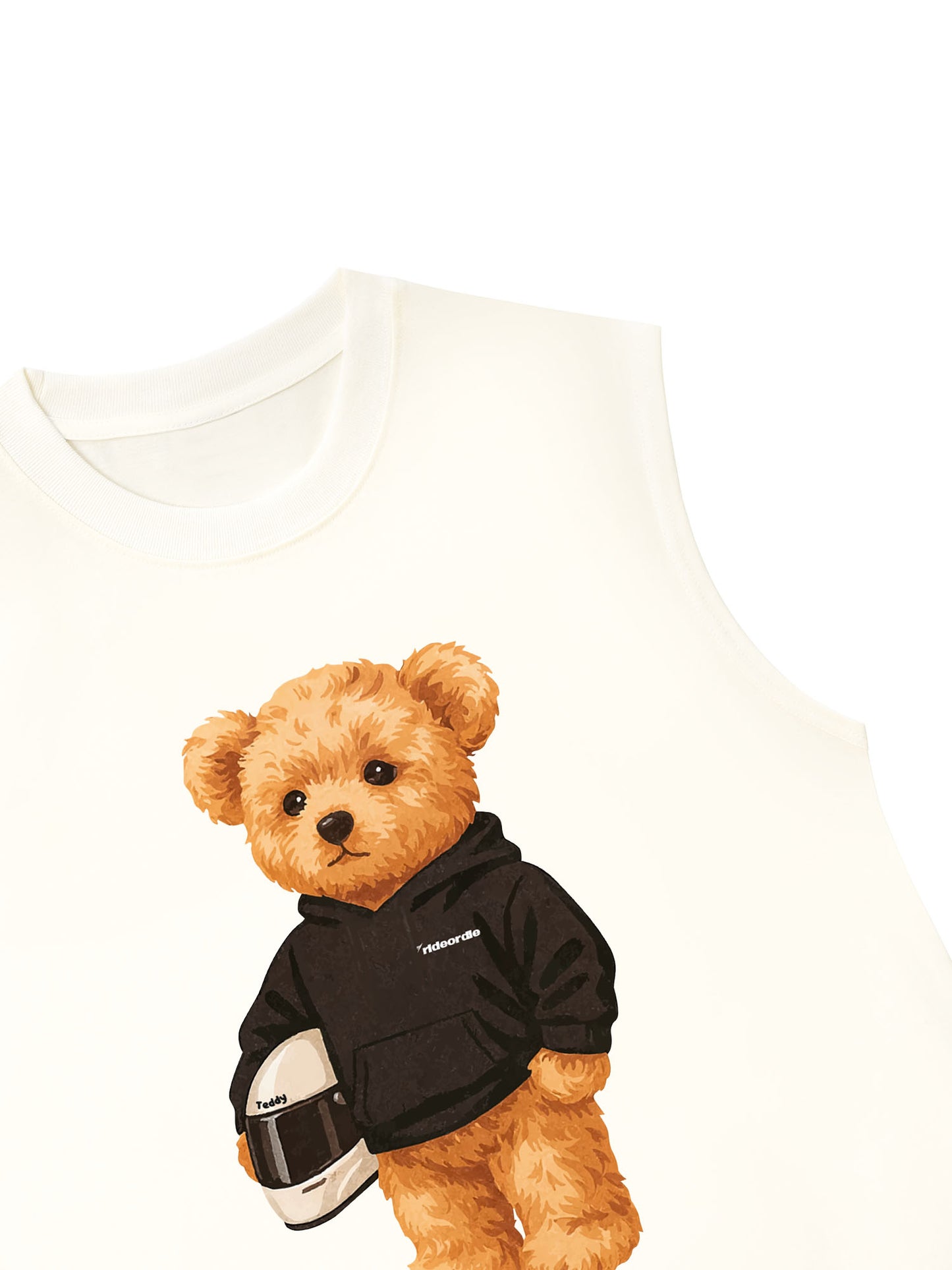Áo Ba Lỗ Relaxed Fit Teddy Ride Or Die