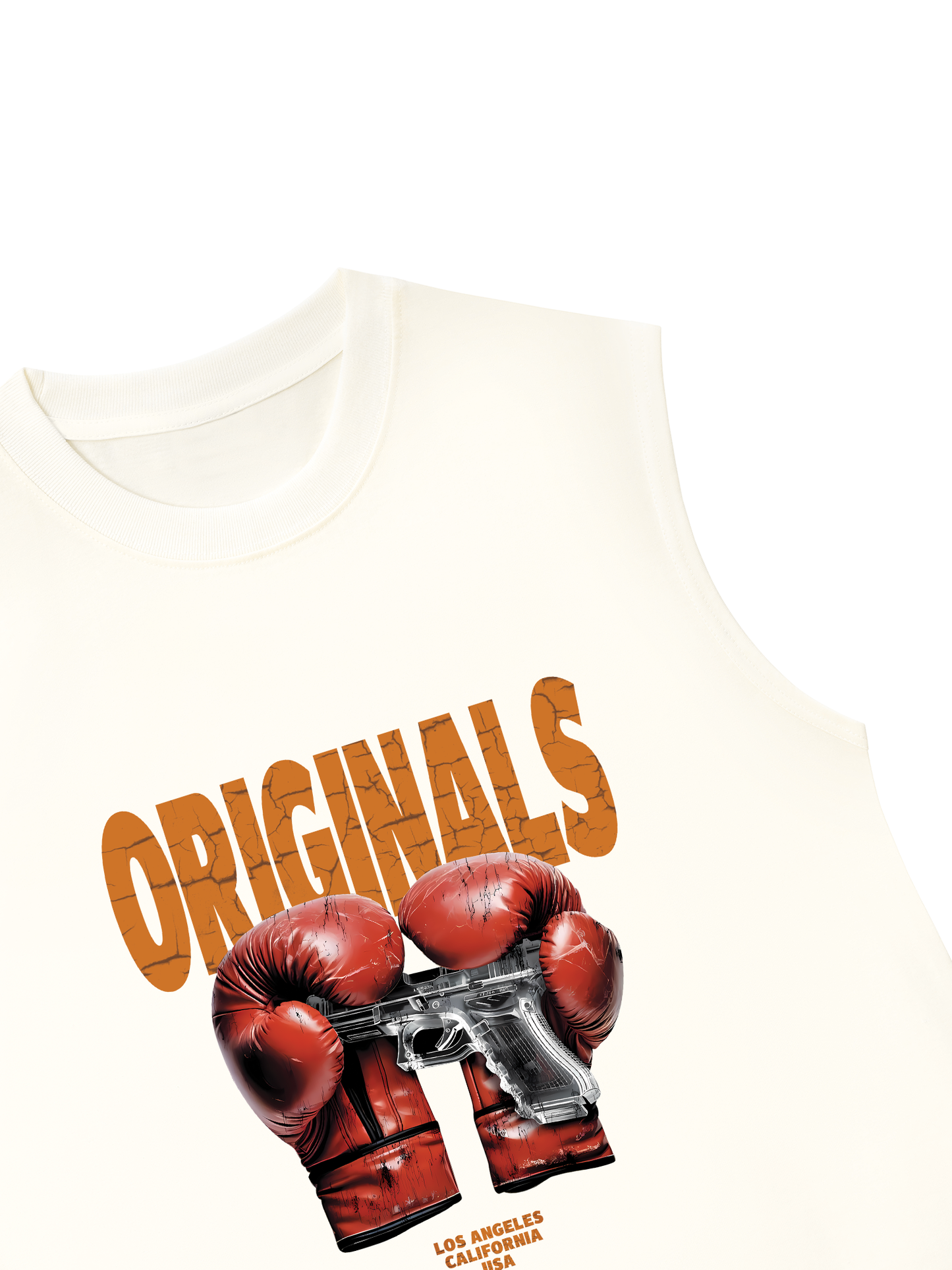 Áo Ba Lỗ Relaxed Fit Fitness Boxing Gun