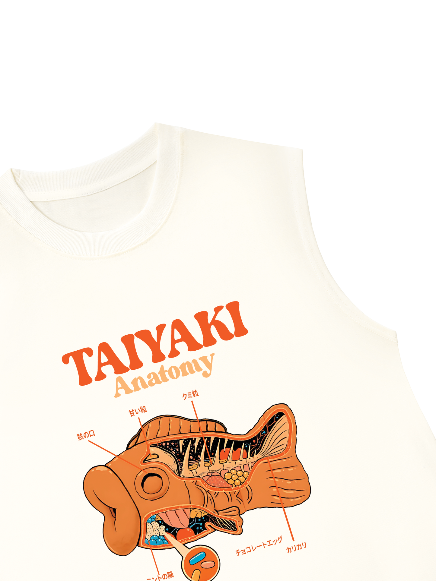 Áo Ba Lỗ Relaxed Fit Taiyaki Anatomy