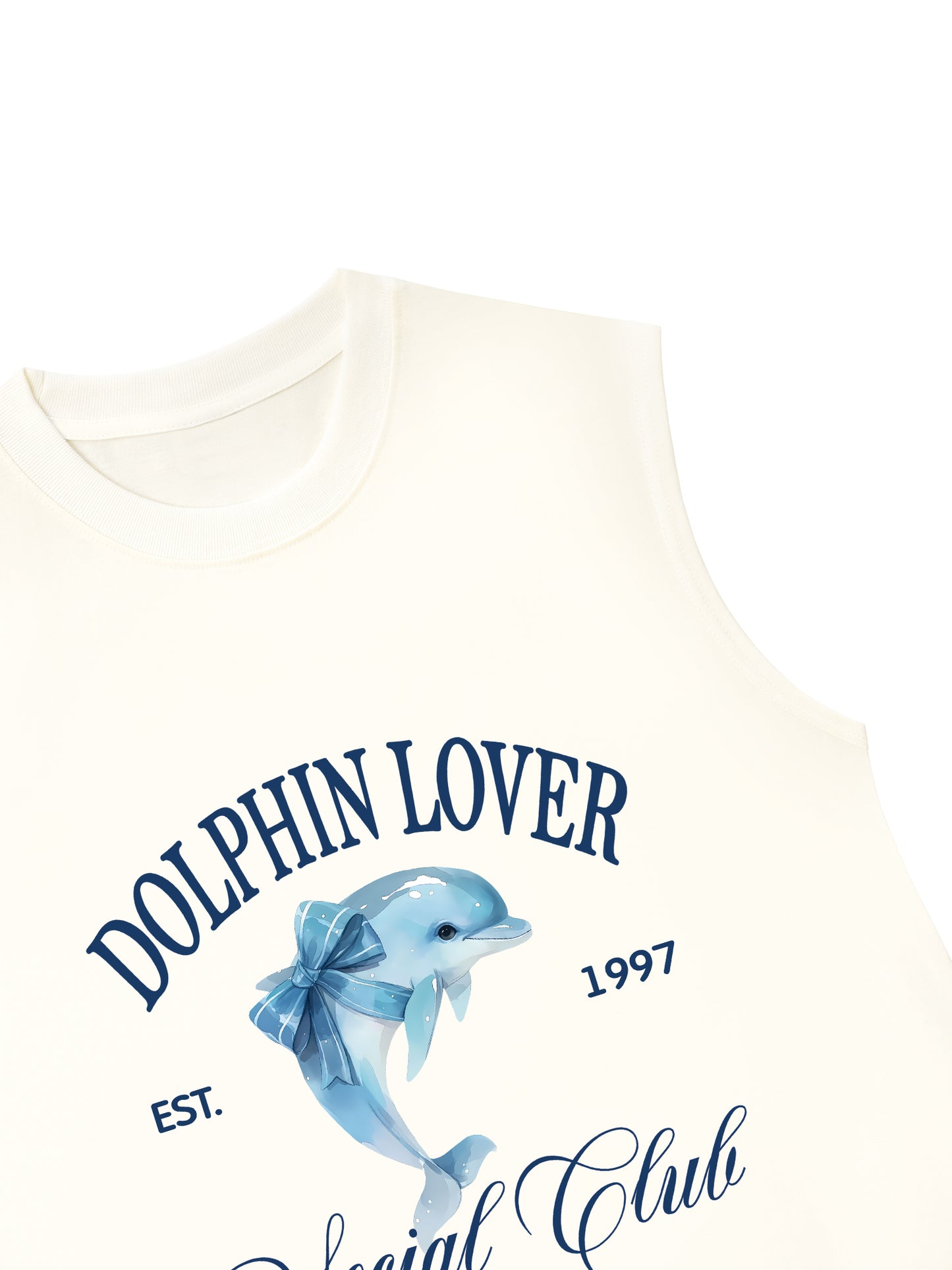 Áo Ba Lỗ Relaxed Fit Ocean Dolphin Lover