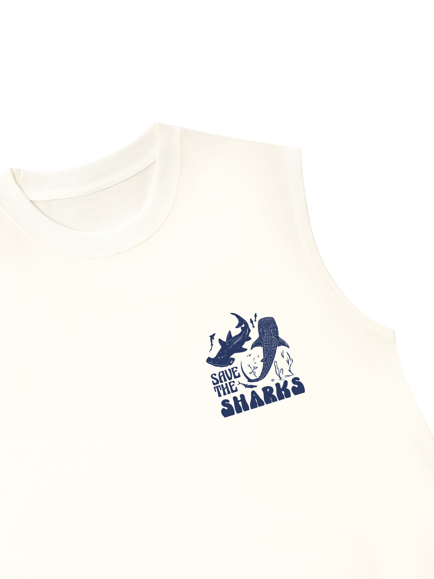 Áo Ba Lỗ Relaxed Fit Ocean Save The Shark