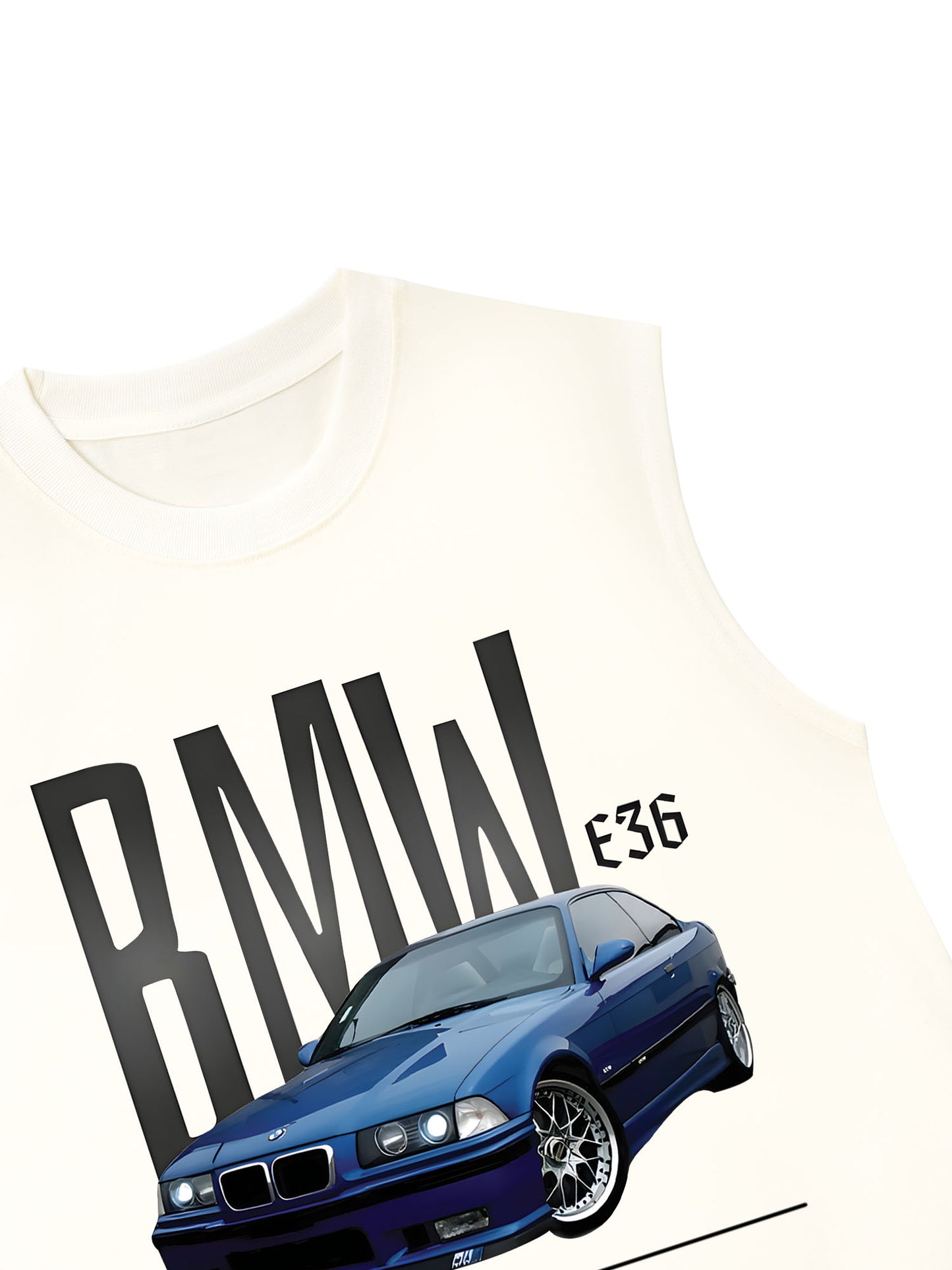 Áo Ba Lỗ Relaxed Fit CAR BMW Blue