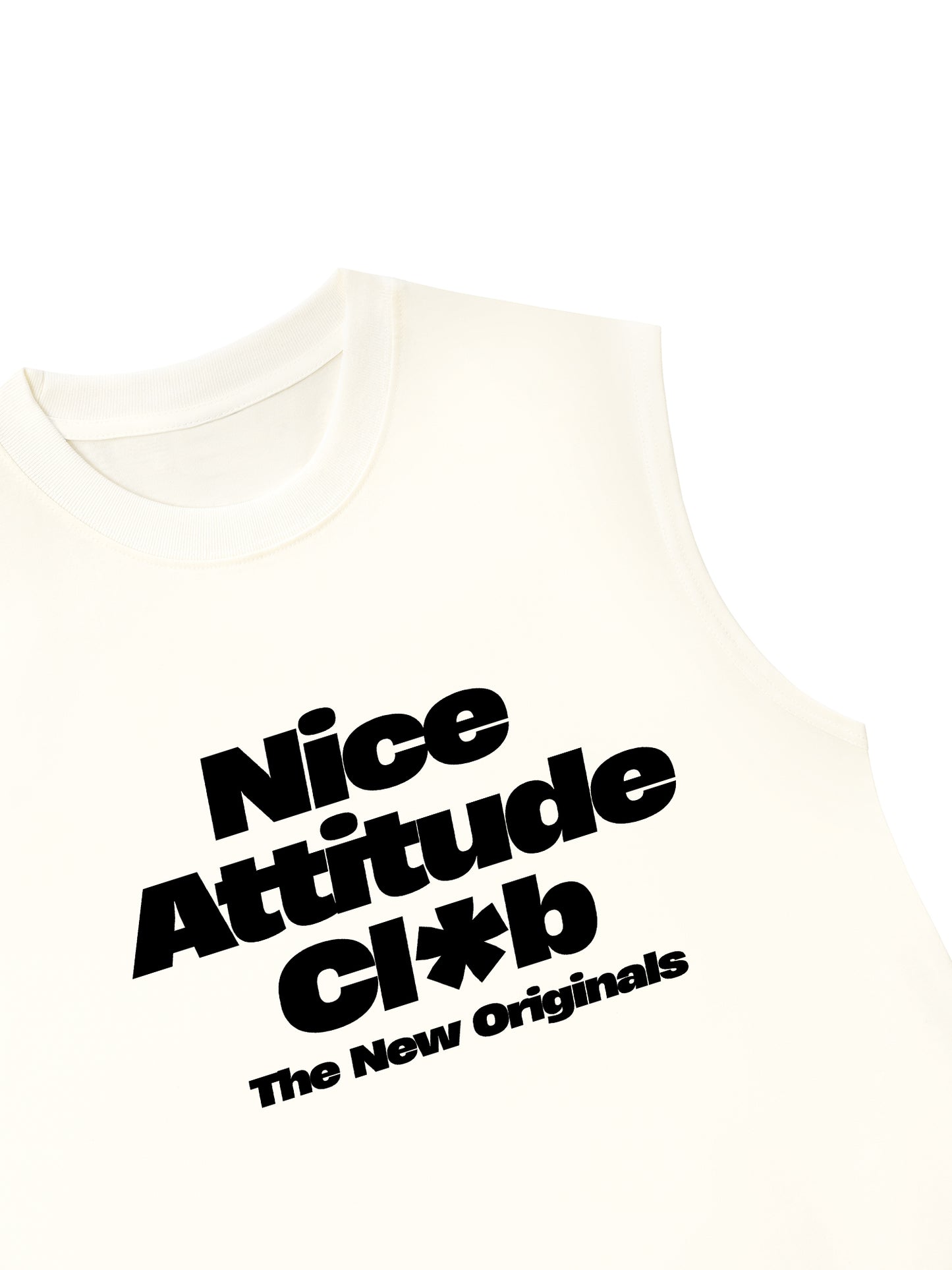 Áo Ba Lỗ Relaxed Fit  Life Vibe Nice Attitude