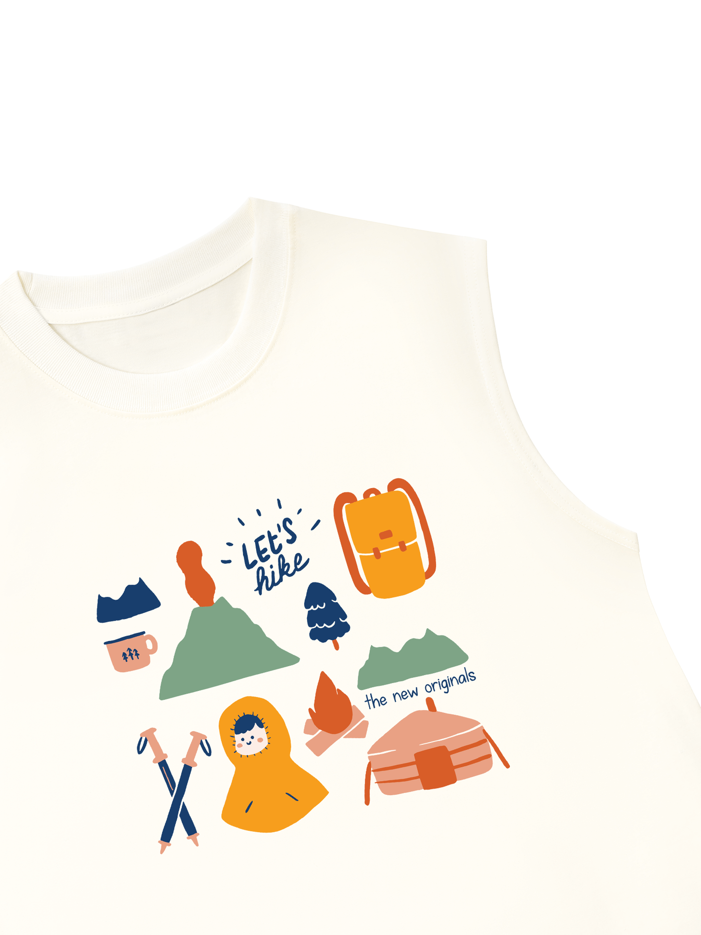Áo Ba Lỗ Relaxed Fit Go Out Let_s Hike