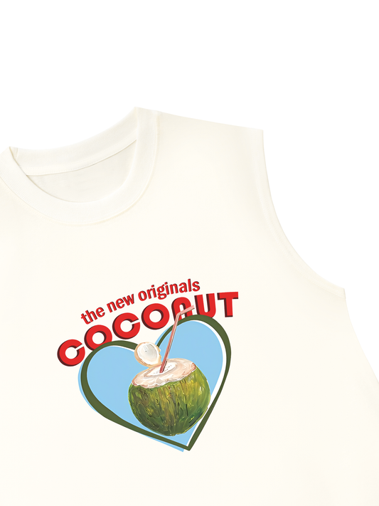 Áo Ba Lỗ Relaxed Fit Summer Vibes Coconut