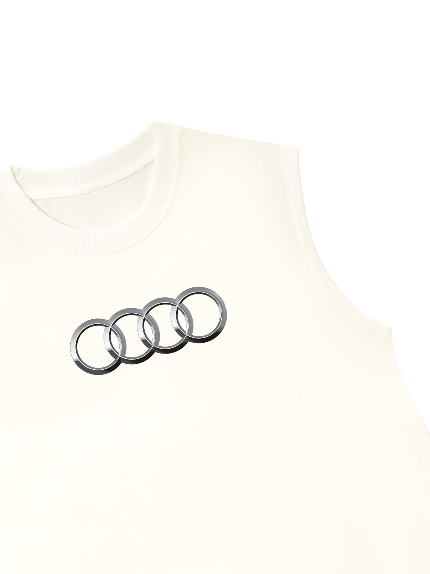 Áo Ba Lỗ Relaxed Fit CAR AUDI Black & White