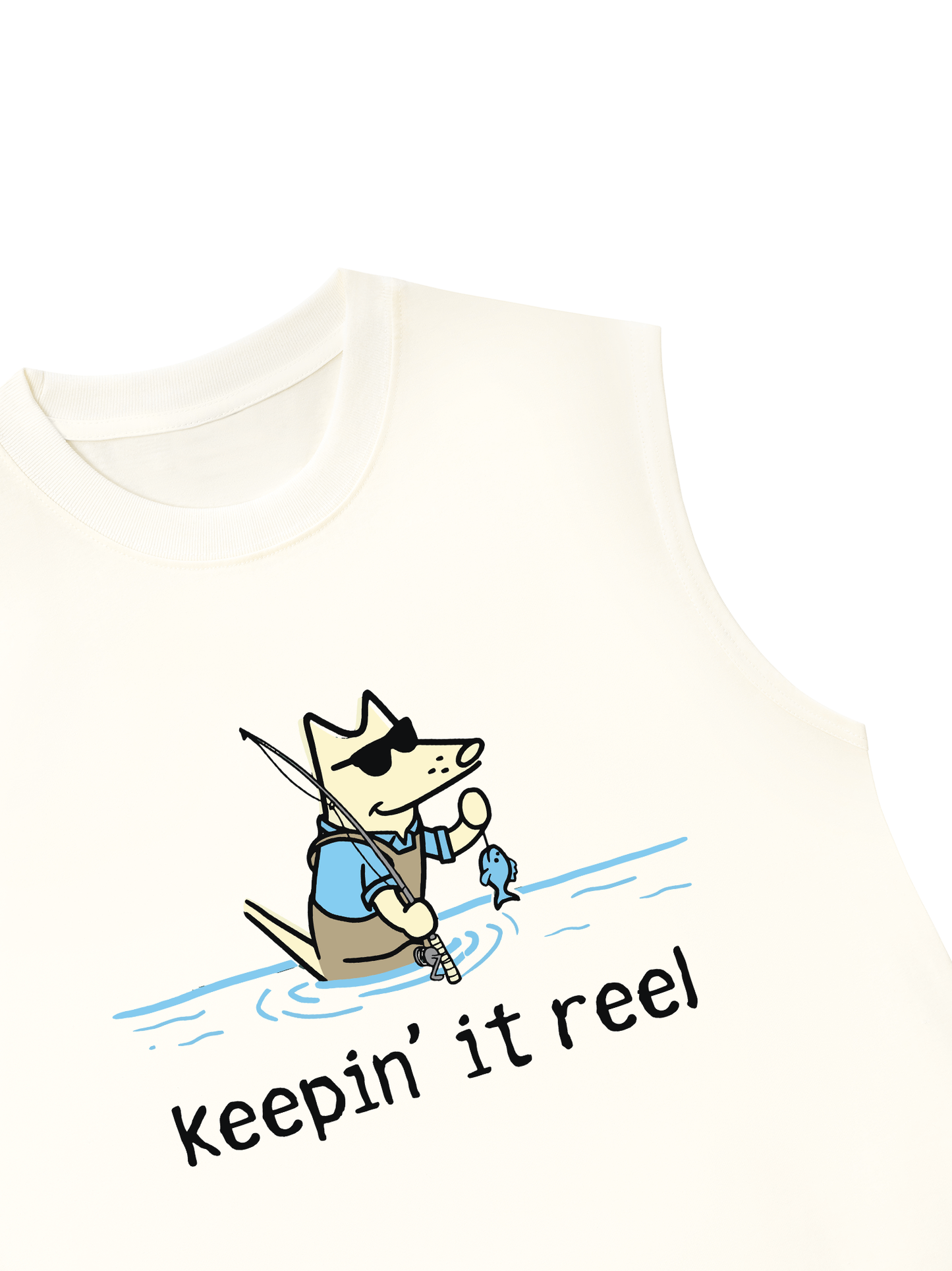 Áo Ba Lỗ Relaxed Fit Go Outside Keep It Reel
