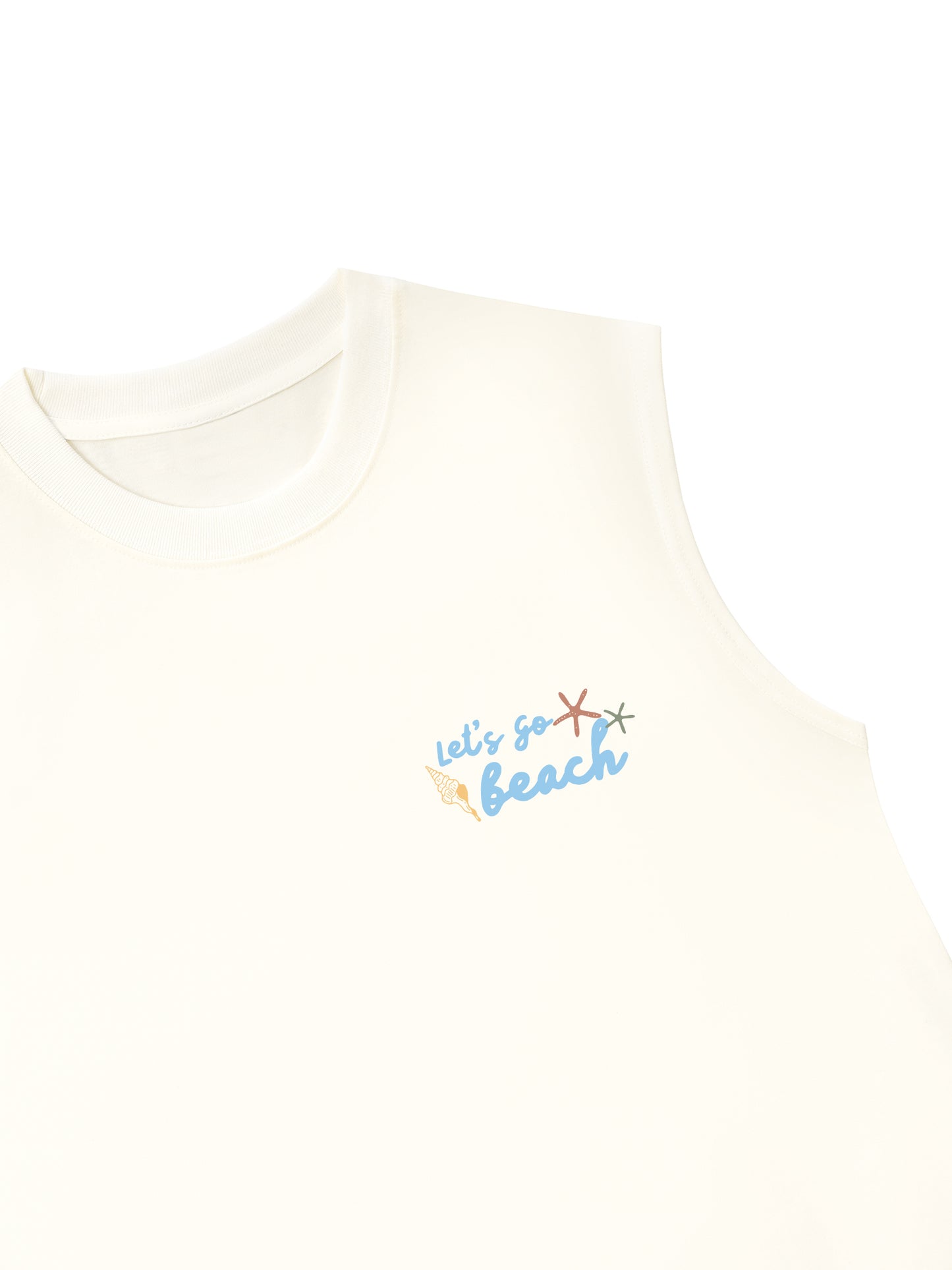 Áo Ba Lỗ Relaxed Fit Let_s Go Beach