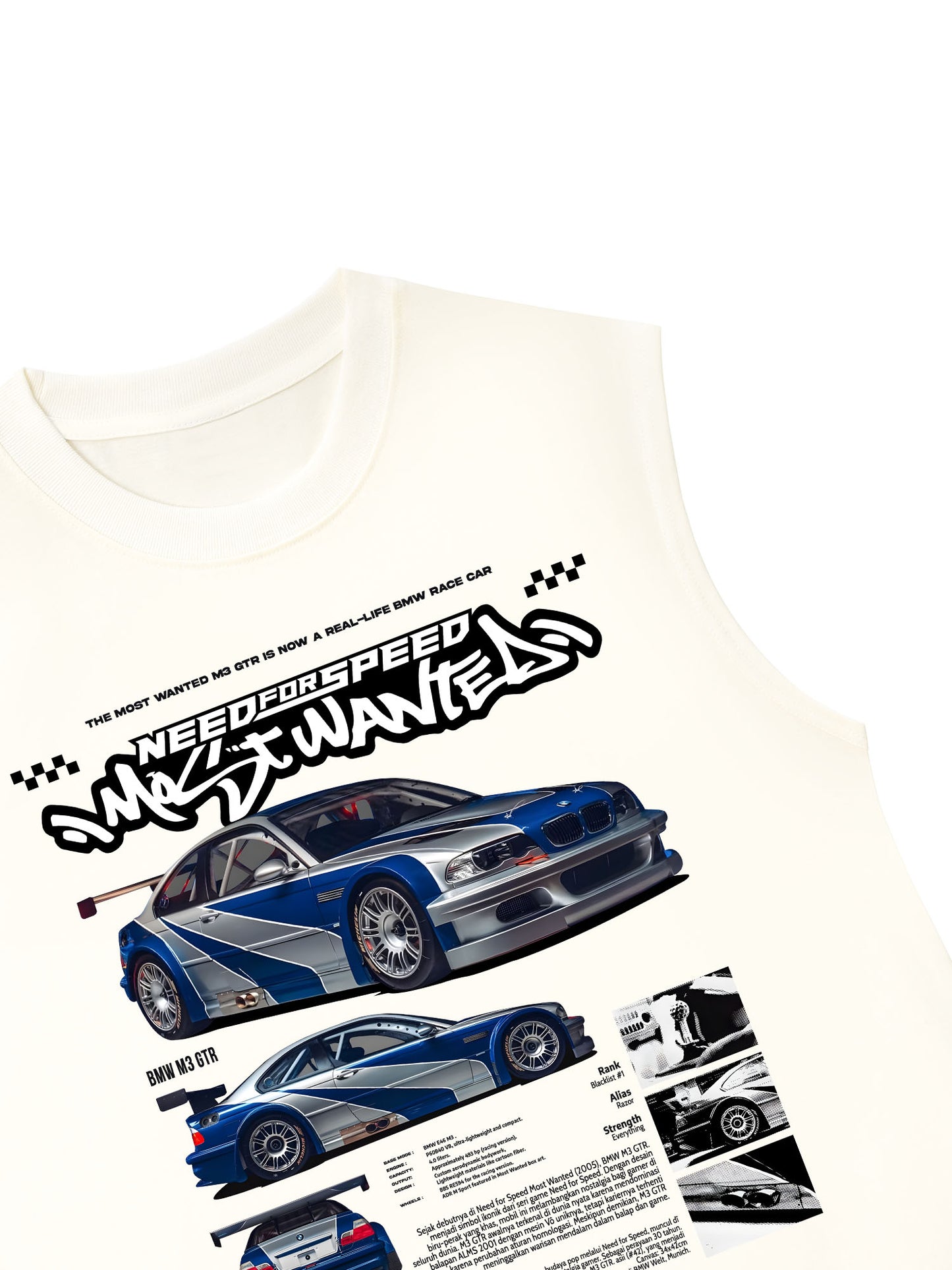 Áo Ba Lỗ Relaxed Fit CAR Need For Speed Most Wanted