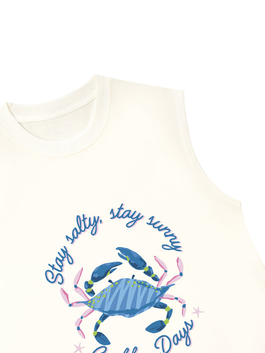 Áo Ba Lỗ Relaxed Fit Crabby Days