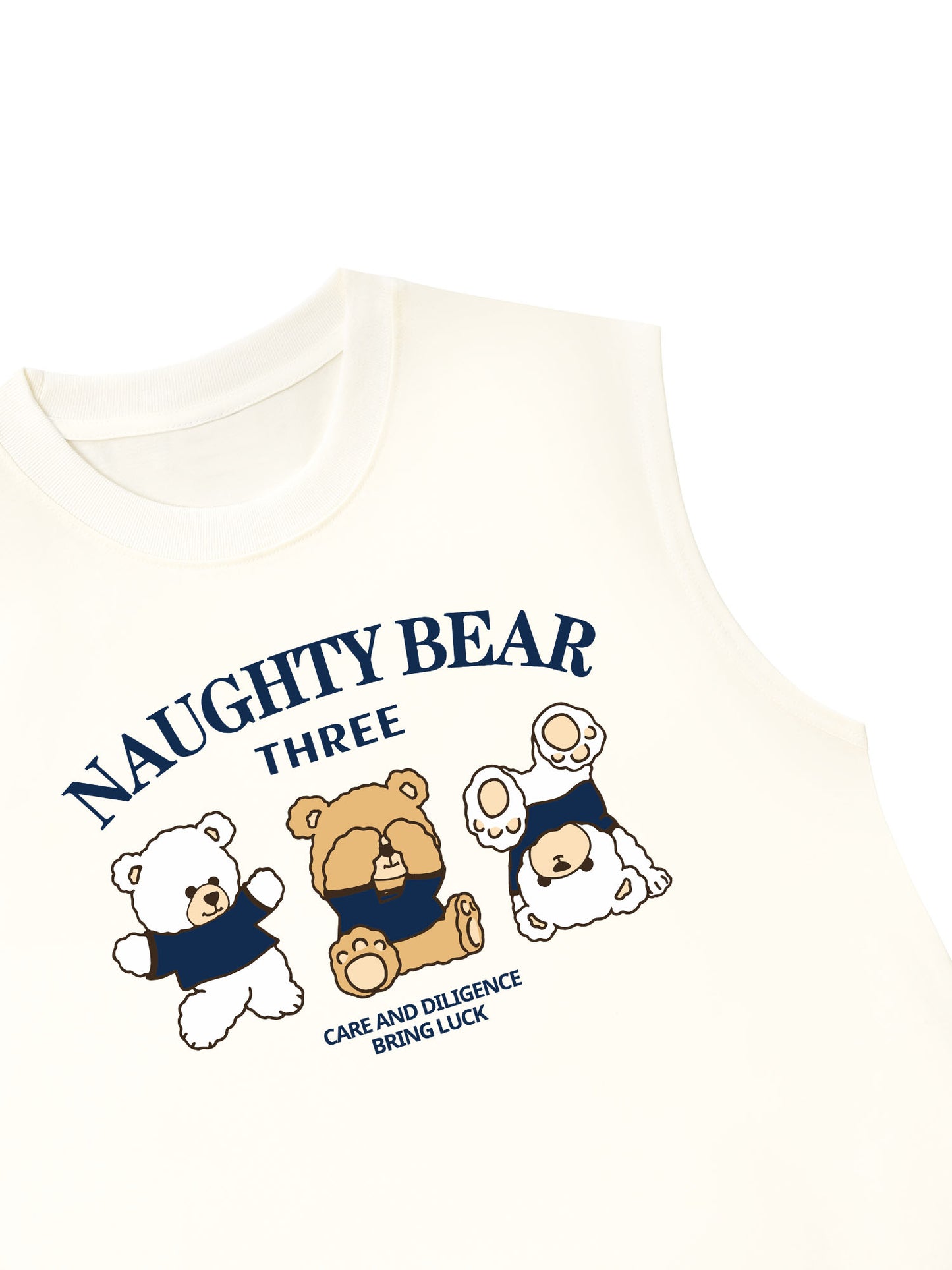 Áo Ba Lỗ Relaxed Fit Naughty Bear Three