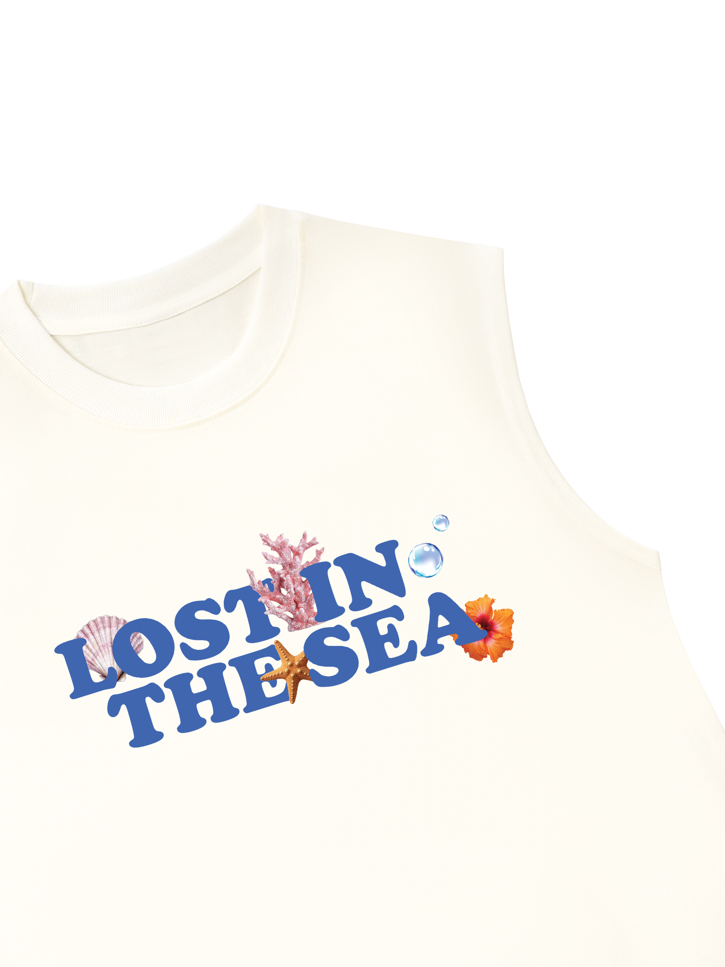 Áo Ba Lỗ Relaxed Fit Summer Vibes Lost In The Sea
