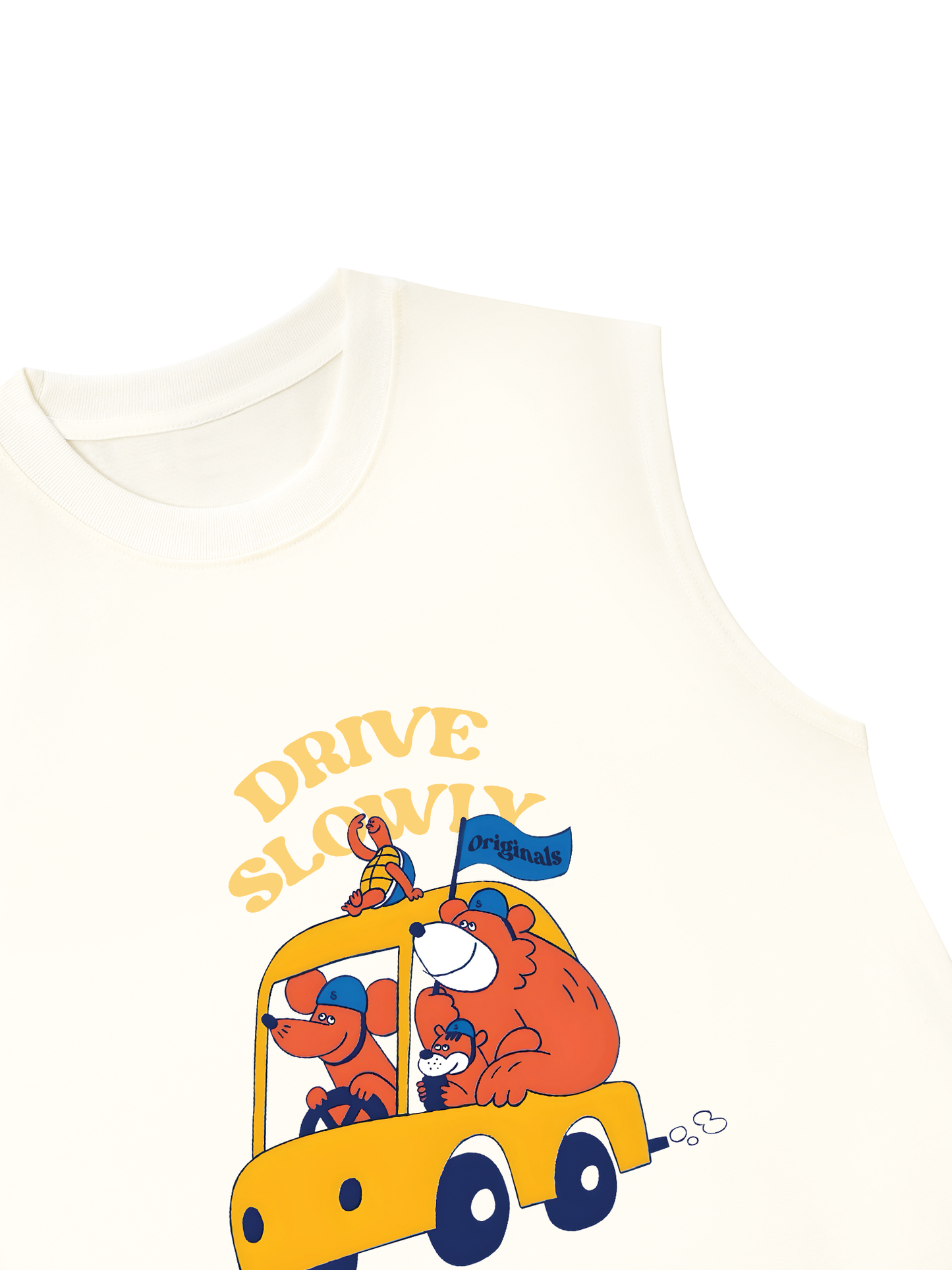 Áo Ba Lỗ Relaxed Fit Drive Slowly_