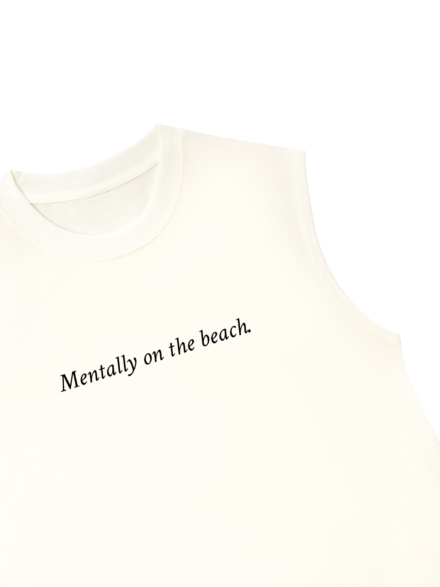 Áo Ba Lỗ Relaxed Fit Mentally on the Beach
