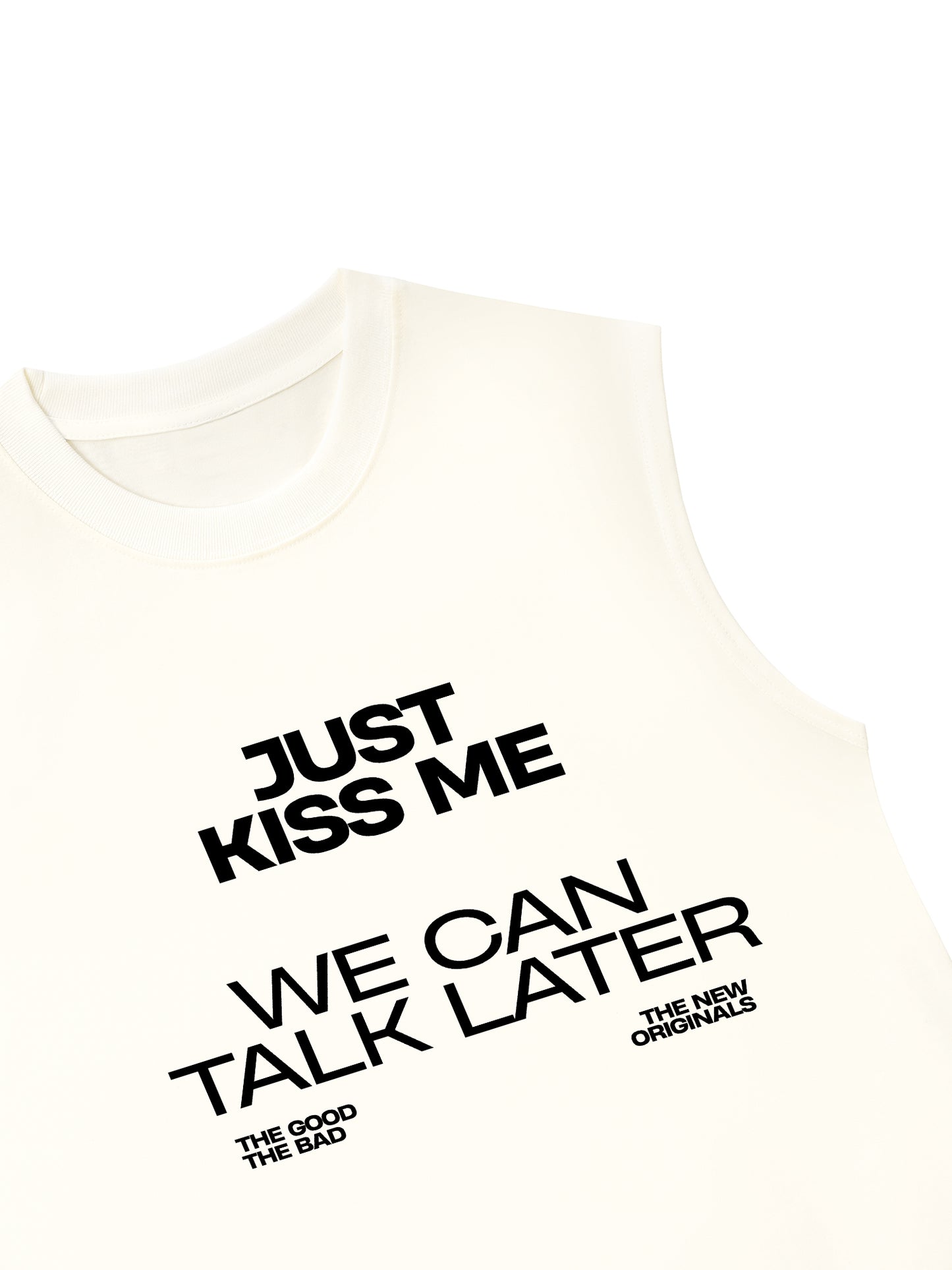 Áo Ba Lỗ Relaxed Fit Life Vibe Just Kiss Me