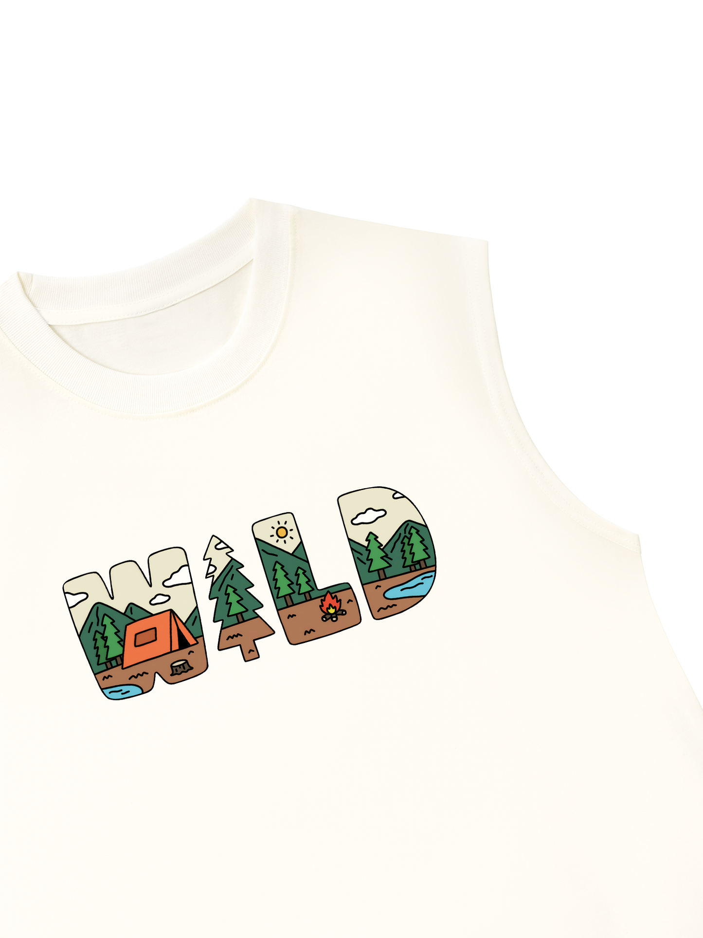 Áo Ba Lỗ Relaxed Fit WILD