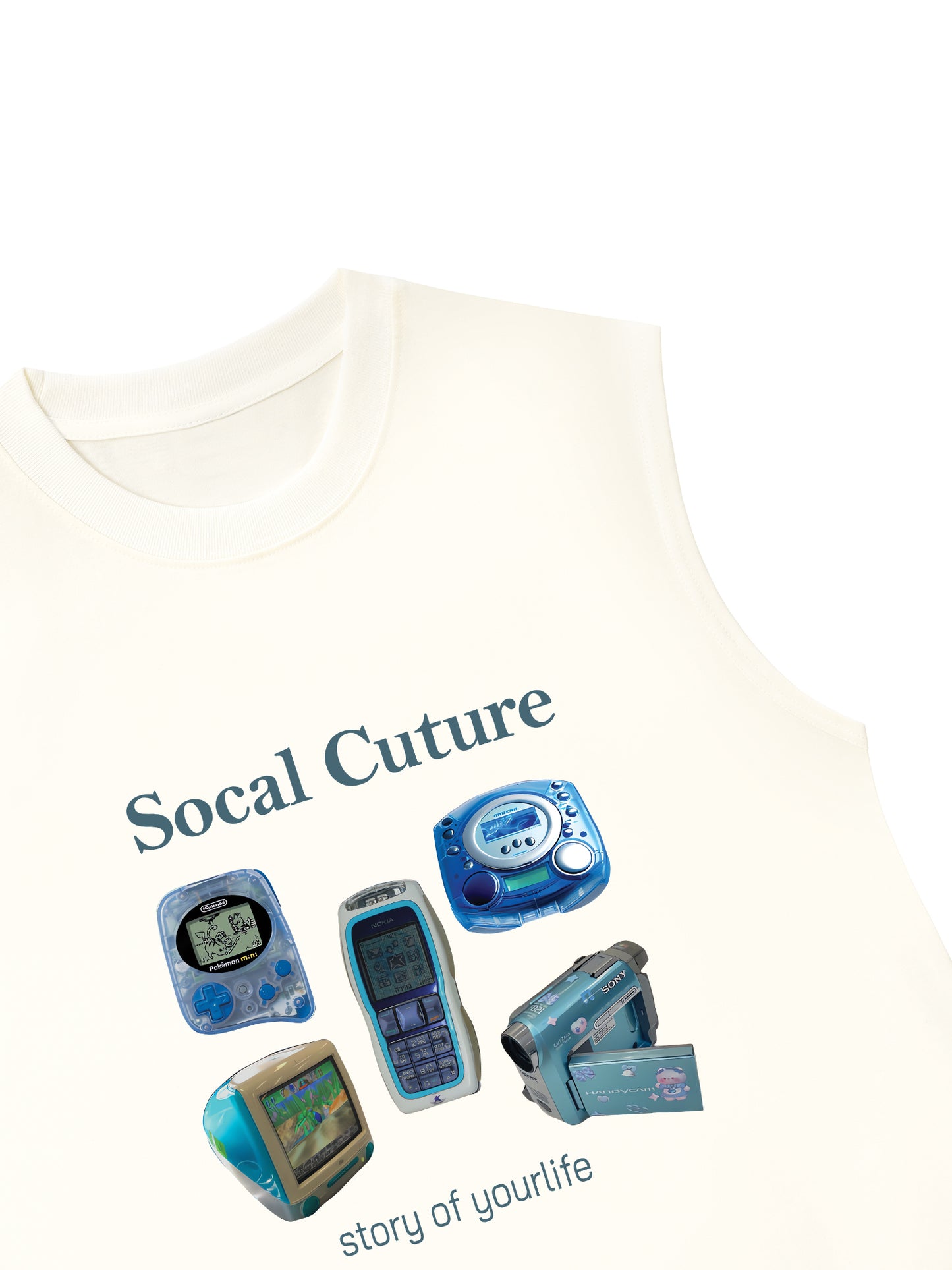 Áo Ba Lỗ Relaxed Fit Socal Cuture - Story Of Life