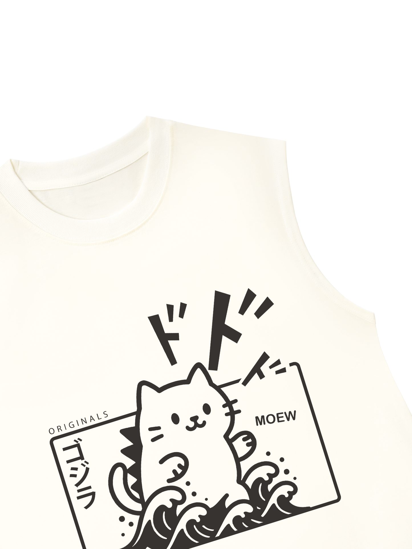 Áo Ba Lỗ Relaxed Fit Japan Spirit Godzilla Meow