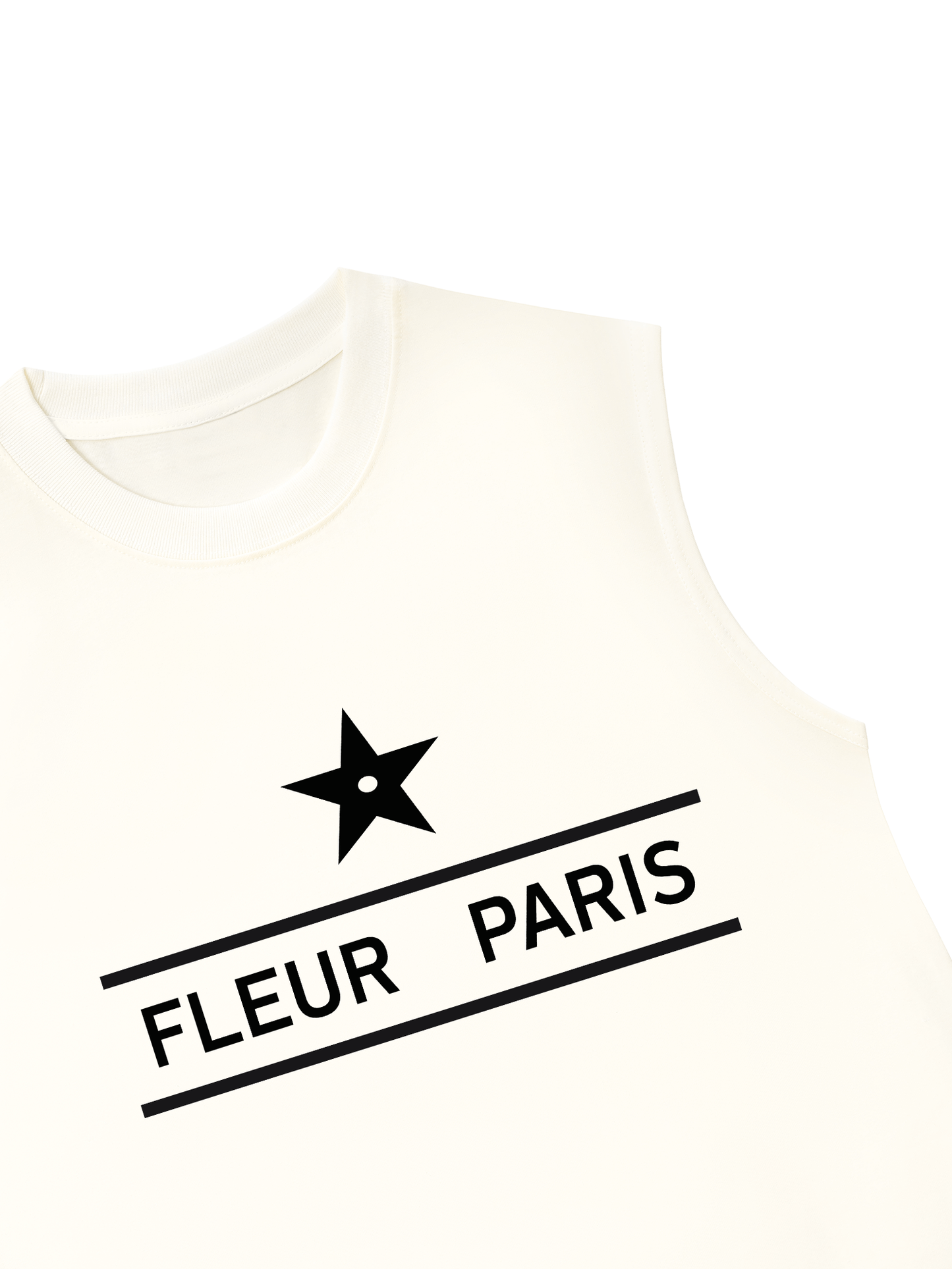 Áo Ba Lỗ Relaxed Fit FLEUR PARIS